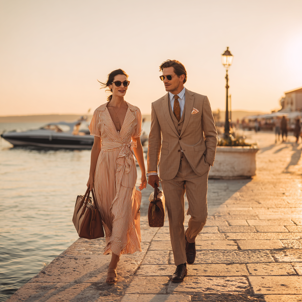 Amor, Amizade, Sexo, Viagens e Mais: Satisfação no Relacionamento nos Teus Termos pareja de guapos paseando por la playa